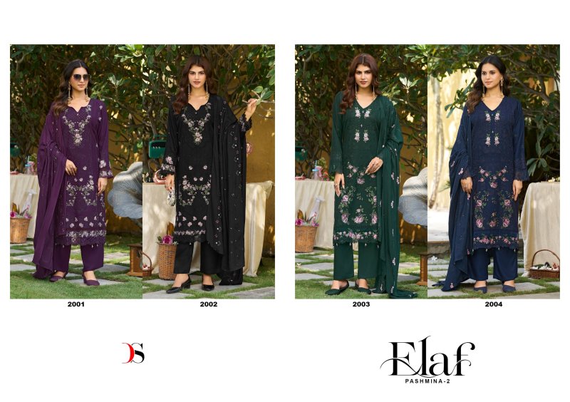 Elaf Pashmina Vol 2 Deepsy Viscose Pashmina Salwar Suits