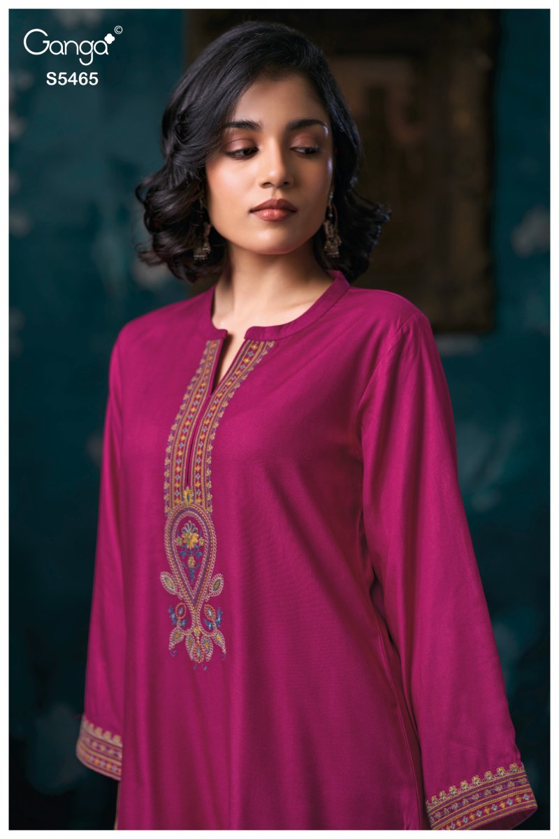Givanta 5465 By Ganga Pure Pashmina Dress Materials