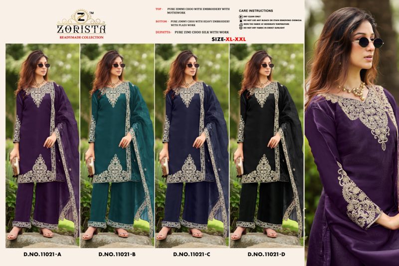 Zorista 11021 A To D Jimmy Choo Readymade Salwar Kameez 