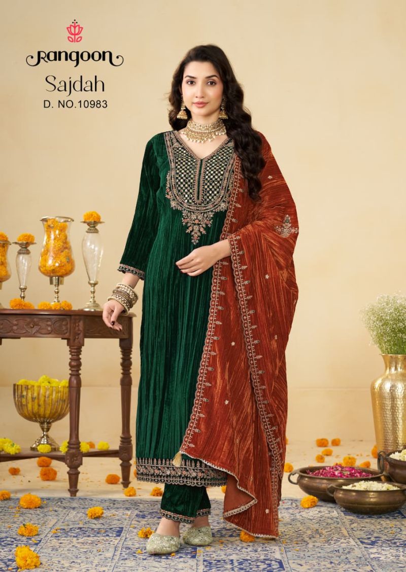 Sajdah By Rangoon Crush Fancy Readymade Suits