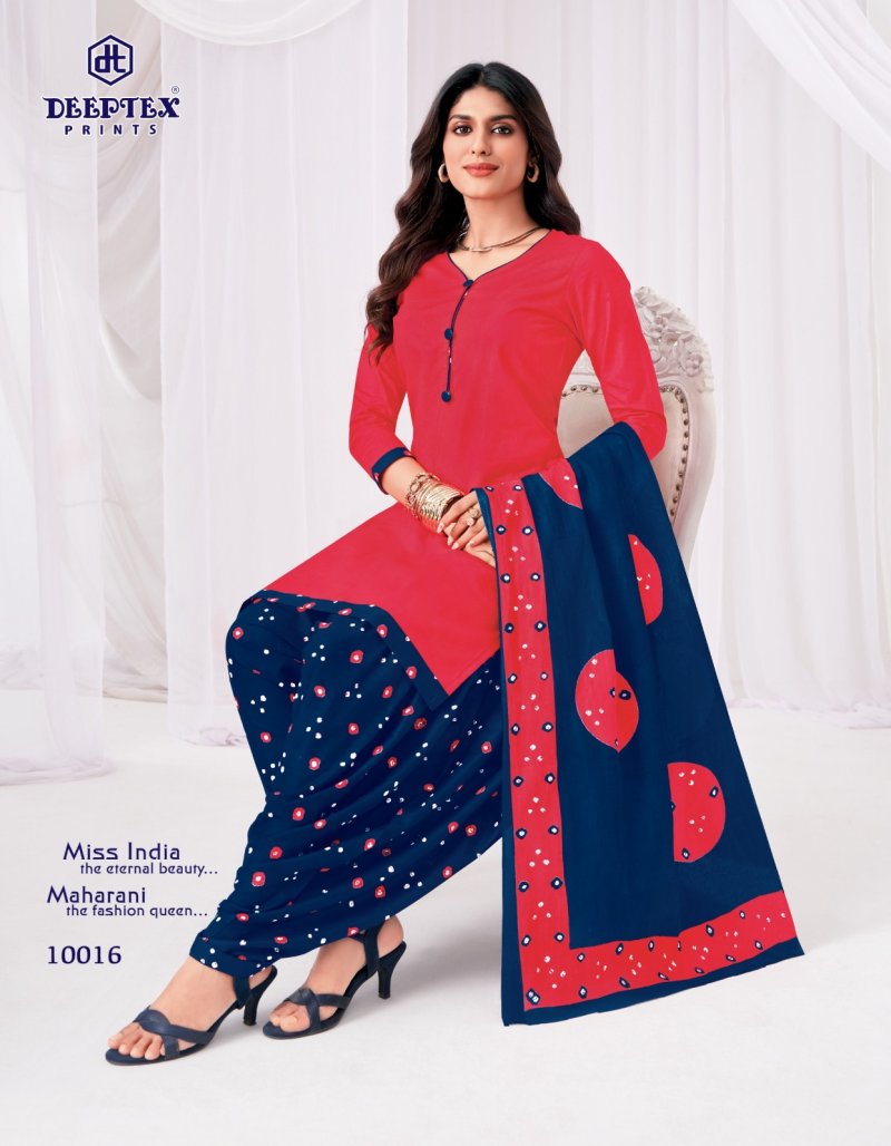 Miss India Vol 100 By Deeptex Pure Cotton Printed Dress Material