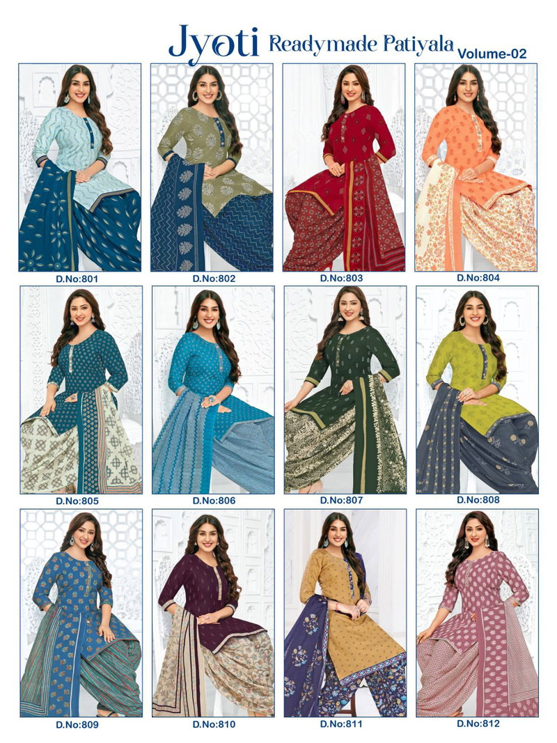 Jyoti Patiyala Vol 2 By Kcf Cotton Printed Patiala Readymade Dress Wholesale  Price In Surat - The Ethnic World