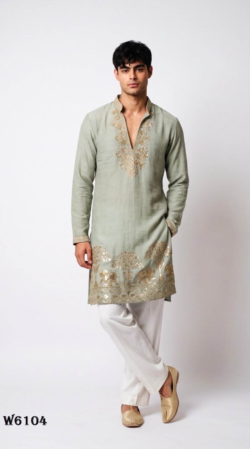 Outluk Wedding Vol 61 Lachaka Mens Kurta With Boot Cut Pant