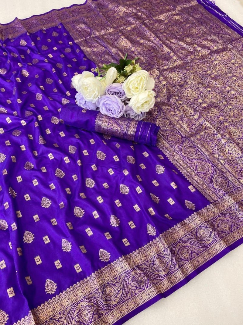Self Elampillai Silk Rich Copper Zari Weaving Pallu Saree
