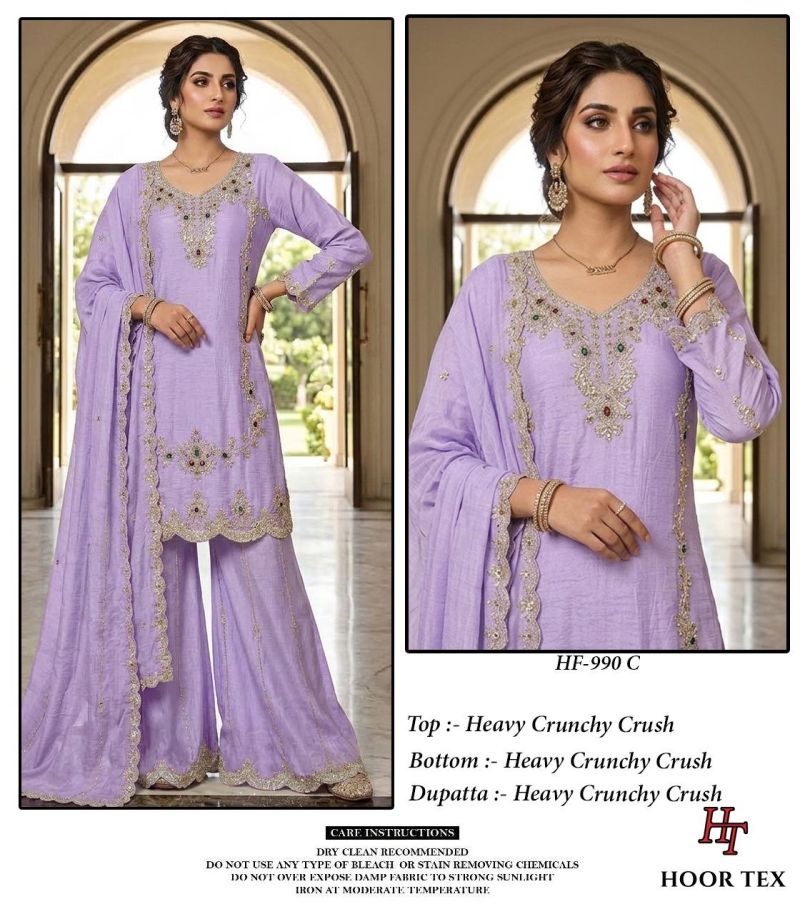 990 A To D By Hoor Tex Crunchy Crush Salwar Kameez
