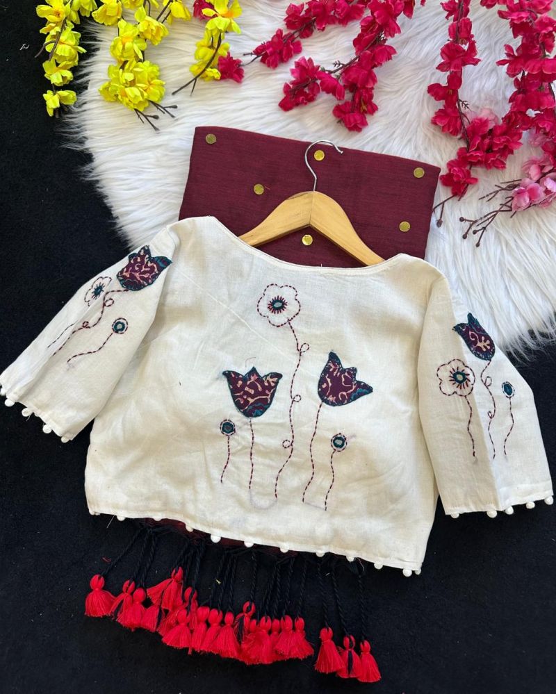 Khadi Vol 60 Khadi Cotton Saree With Cotton Embroidery Blouse
