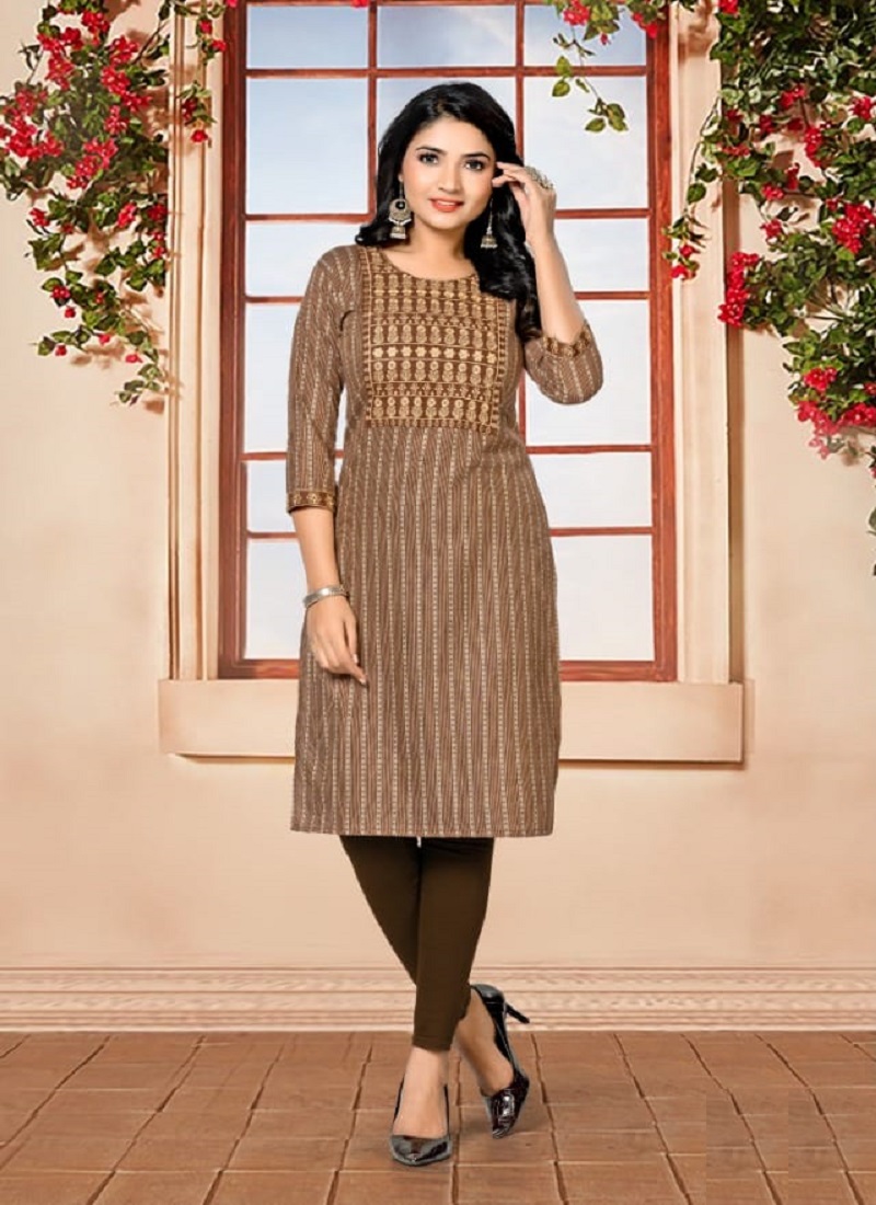 Smylee Mandy Vol 5 Catalog Daily Wear Silk Handwork Kurtis