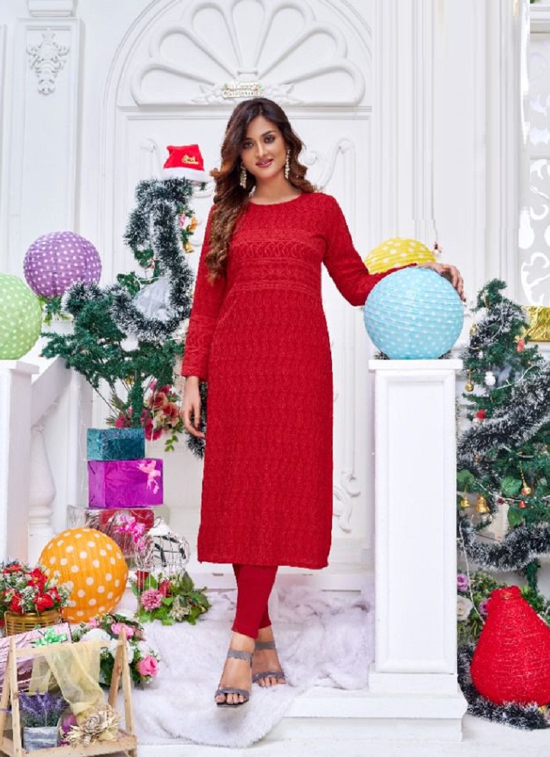 Red Ladies Designer Long Kurtis at Best Price in Malda | New Rajlaxmi  Dresses