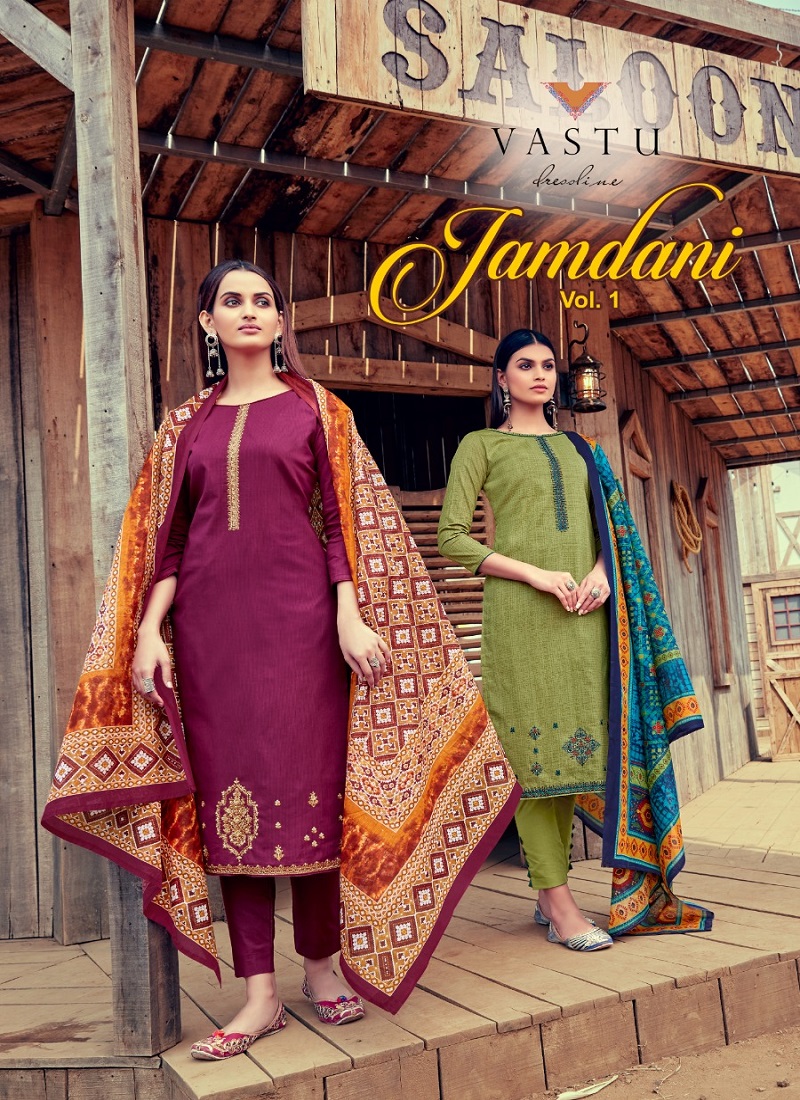 Roli Moli Jamdani Pashmina Jacquard Printed Salwar Suit Dealer